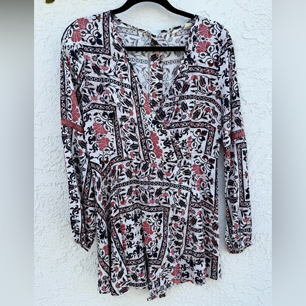 Roxy printed shorts romper